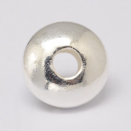 925 Sterling Silver Spacer Beads X-STER-K021-03S-5mm-1
