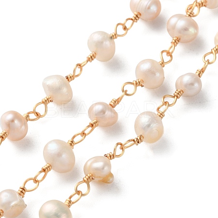 Brass Handmade Beaded Chain CHC-I031-05A-01-1