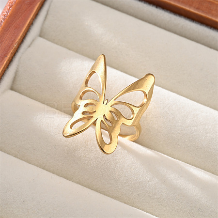 304 Stainless Steel Cuff Open Rings WG29F56-06-1
