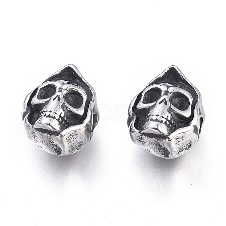 Halloween 304 Stainless Steel Beads STAS-M274-093AS-1