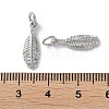 Rack Plating Brass Cubic Zirconia Pendants KK-M272-08P-3