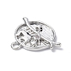 Brass Micro Pave Cubic Zirconia Pendants KK-F846-02B-P-3