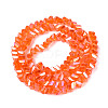Electroplate Transparent Glass Beads Strands EGLA-Q139-01A-A10-2