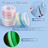 12 Rolls 12 Colors Luminous Polyester Sewing Thread OCOR-WH0087-05-4