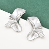 304 Stainless Steel Nuggets Stud Earrings LS-EJEW-K268-77P-1