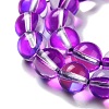 Synthetic Moonstone Beads Strands G-P528-J02-24-3