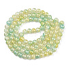 Baking Paint Crackle Glass Bead Strands X1-DGLA-R053-03F-2
