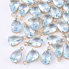 Transparent Glass Charms X-GLAA-T007-11C-1