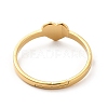 Ion Plating(IP) 201 Stainless Steel Heart Adjustable Ring for Women RJEW-F131-06G-3