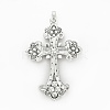 Alloy Rhinestone Big Pendants PALLOY-P198-01AS-RS-2