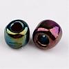 6/0 Electroplated Iris Round Glass Seed Beads X-SEED-A009-4mm-603-2