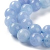 Dyed Natural Malaysia Jade Beads Strands G-G021-02C-07-3