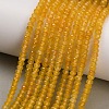 Dyed Natural White Jade Beads Strands GG-CBAF9EE-A02-3x4mm-1