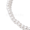 Rond Shell Pearl Beaded Stretch Bracelets for Women BJEW-JB11038-3