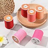 6 Rolls 6 Colors Round Waxed Polyester Cord YC-YW0001-08A-5