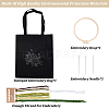 DIY Ethnic Style Embroidery Canvas Bags Kits DIY-WH0292-89-3