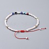 Adjustable Nylon Thread Braided Beads Bracelets BJEW-JB04470-3