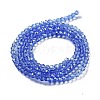 Electroplate Transparent Glass Beads Strands EGLA-A035-T3mm-A14-2