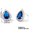 Brass Teardrop Stud Earrings UI2850-5-1