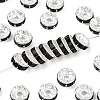 Brass Grade A Rhinestone Spacer Beads RB-A014-Z8mm-02S-1