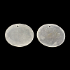 Flat Round Capiz Shell Pendants SSHEL-R035-07-1