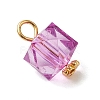 Transparent Acrylic Pendants PALLOY-JF04258-01-4
