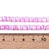 Anti-Tarnish Electroplate Glass Beads Strands GLAA-T025-4mm-10G-4
