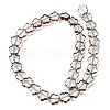 Electroplated Transparent Glass Beads Strands GL-CBA98F0-07A-3