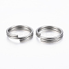 Tarnish Resistant 304 Stainless Steel Split Rings STAS-H413-05P-C-2