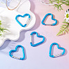 5Pcs Zinc Alloy Spring Gate Rings FIND-TA0009-73C-5