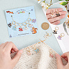 Alloy Enamel Pendant Locking Stitch Markers HJEW-AB00169-3