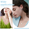 4Pcs Brass Enamel Trumpet Pendant Necklaces for Women NJEW-PH0001-58G-5