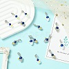 16Pcs 4 Styles Spray Printed Alloy European Dangle Charms FIND-CJ0005-53-5