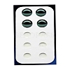 10-Hole Acrylic Pearl Display Board Loose Beads Paste Board ODIS-M006-01D-5