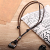 Adjustable Genuine Cowhide Leather Pendant Necklaces NJEW-F235-05M-3
