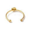 Adjustable 304 Stainless Steel Finger Rings Components STAS-K278-04A-G-3