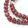 Natural Red Jasper Beads Strands LS-G-F348-02-6mm-3