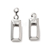 Non-Tarnish 316 Stainless Steel Pendant Cabochon Settings X-STAS-C077-03P-2