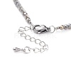 Faceted Glass Beaded Necklaces NJEW-JN02553-07-3