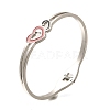 304 Stainless Steel Hinged Bangles for Women BJEW-F474-37P-02-4