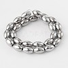 Electroplate Non-magnetic Synthetic Hematite Rice Bead Strands G-F234-13D-2