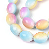 Spray Painted Synthetic Turquoise Beads Strands TURQ-T004-15C-3
