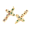 Easter Brass Micro Pave Colorful Cubic Zirconia Pendants ZIRC-F148-14E-G-2