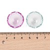 UV Plating Acrylic Bead Caps X-OACR-Z020-17-3