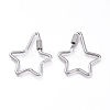 304 Stainless Steel Screw Carabiner Lock Charms X-STAS-K192-05P-2