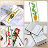 10Pcs Linen Aida Cloth Bookmarks for Cross Stitch Making DIY-CY0001-77-4