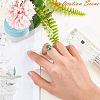 Tarnish Resistant Adjustable 304 Stainless Steel Finger Rings Components STAS-L193-P-16mm-2