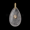 Natural Quartz Crystal Pendants G-B188-01G-10-1