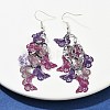430 Stainless Steel Butterfly Dangle Earrings EJEW-A137-02P-02-1