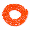 Opaque Solid Color Imitation Jade Glass Beads Strands EGLA-A039-P2mm-D03-3